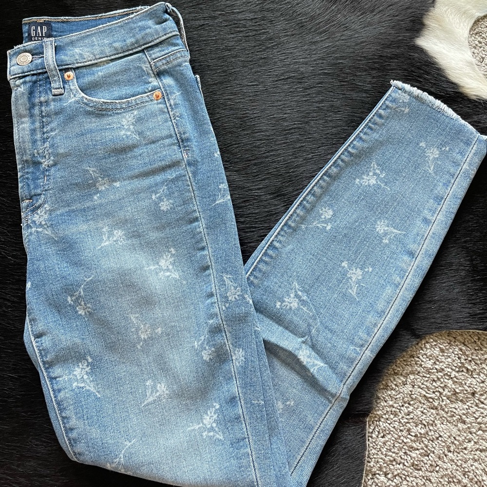 GAP True Skinny Printed Jean